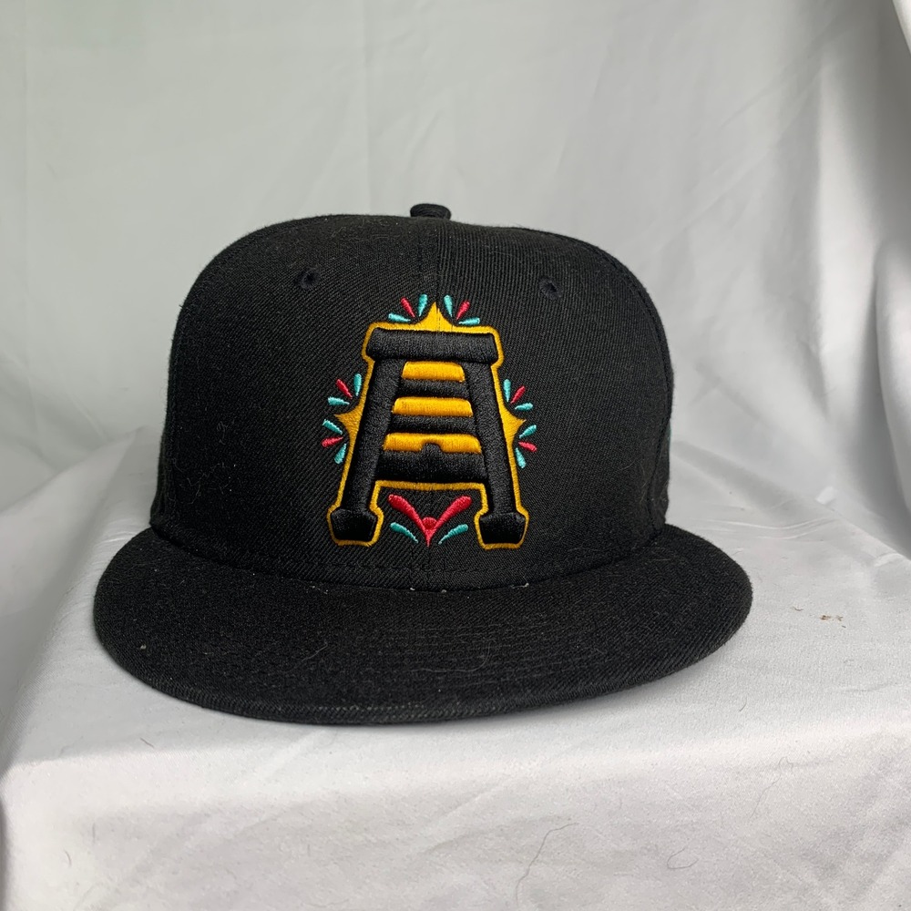 Salt Lake Bees Las Abejas New Era Baseball Hat 7 1/4 Black 59 Fifty‎ Fitted